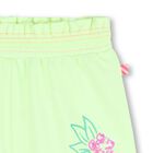 Girls Green Floral Shorts, 1, hi-res