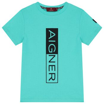 Boys Aqua Logo T-Shirt