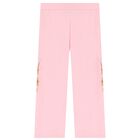 Girls Pink Logo Trousers, 1, hi-res