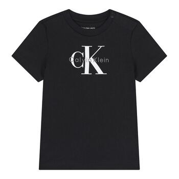 Baby Boys Black Logo T-Shirt