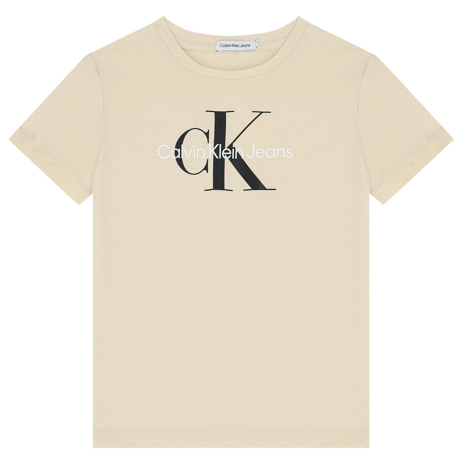 Beige Logo T-Shirt, 8, hi-res