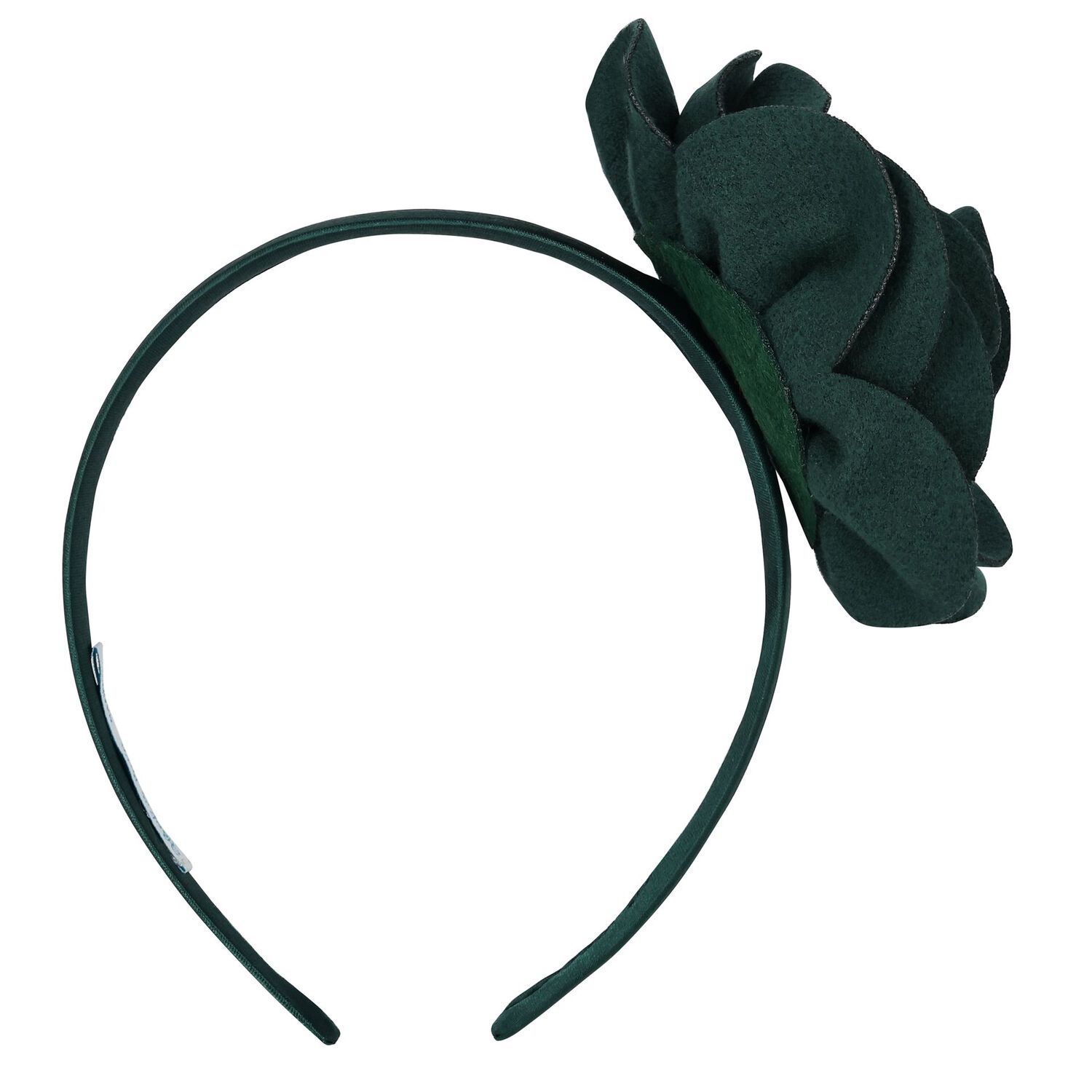 Girls Green Flower Headband, 2, hi-res