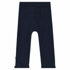 Baby Boys Navy Joggers, 1, hi-res