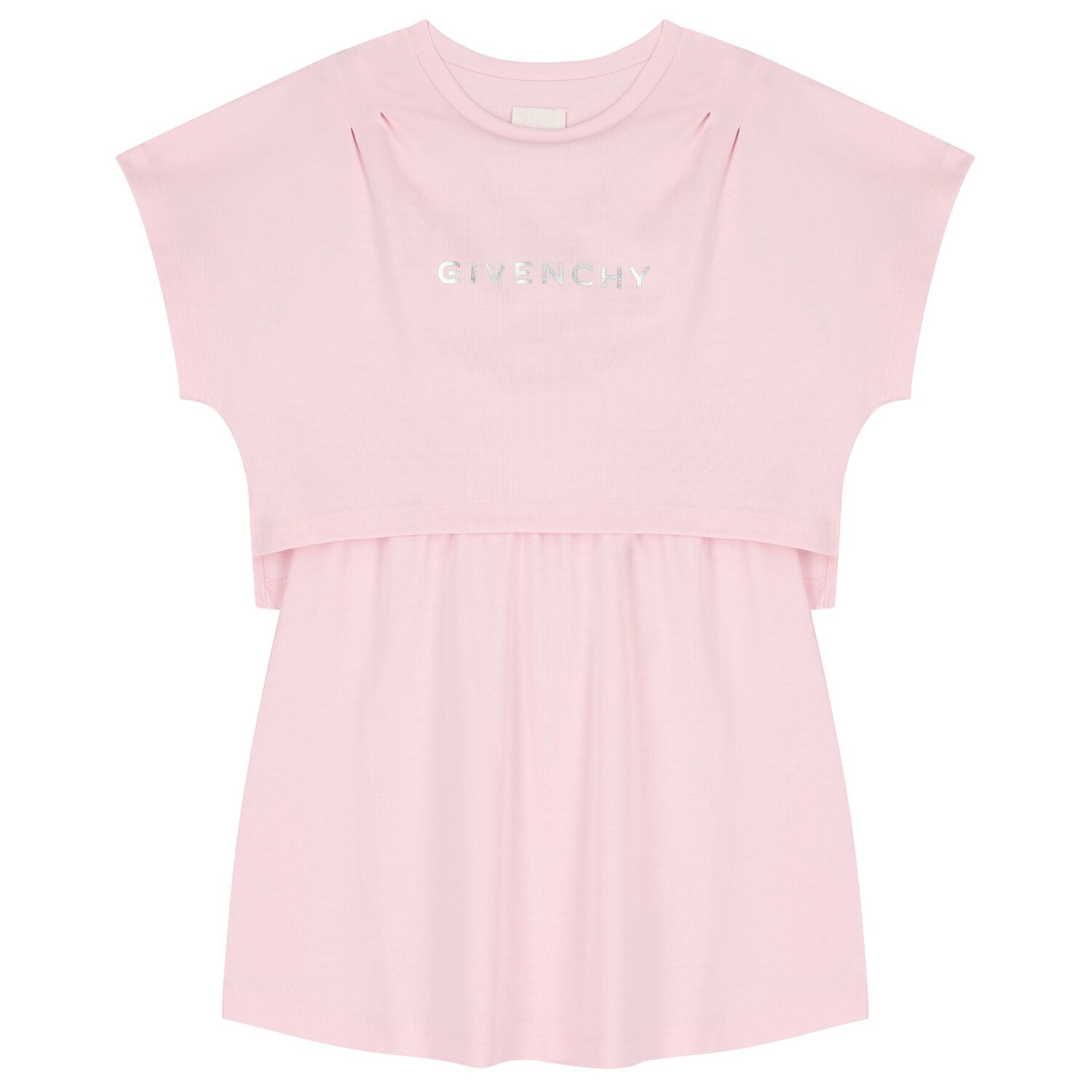 Girls Pink Logo Dress, 1, hi-res