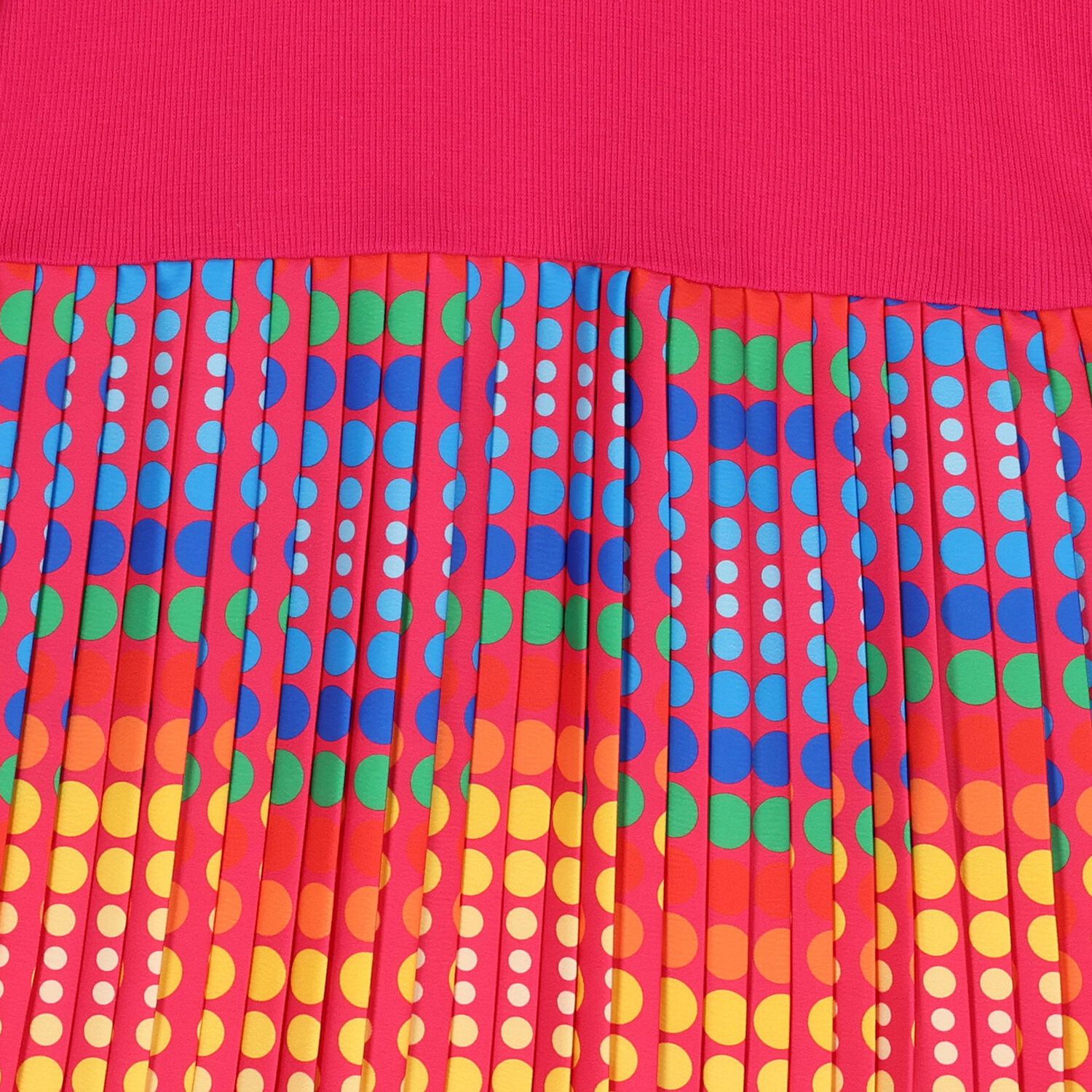 Girls Pink Pleated Satin Dress, 1, hi-res