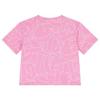 Girls Pink Logo T-Shirt