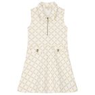 Girls Ivory Logo Polo Dress, 1, hi-res