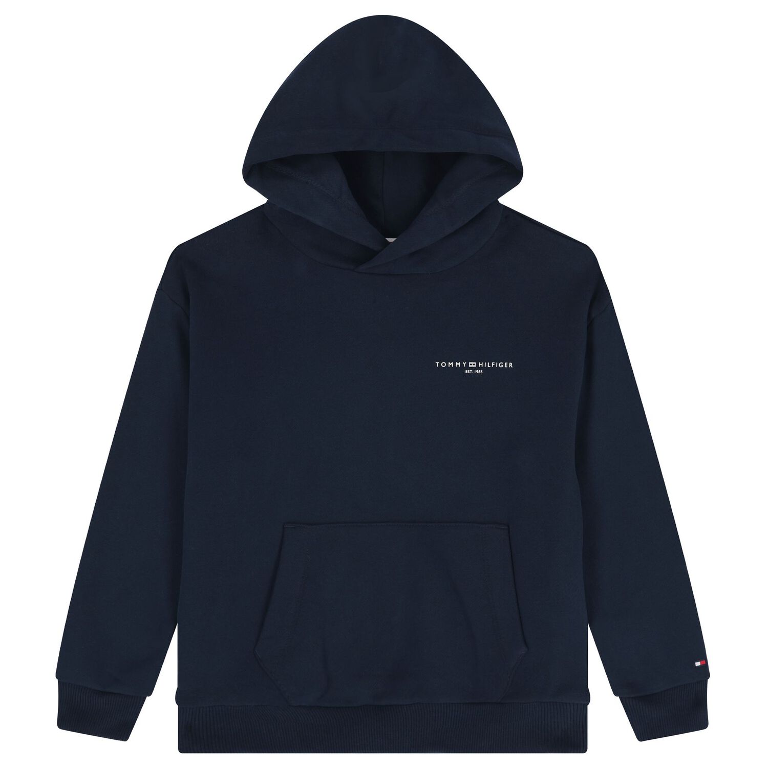 Boys Navy Blue Hooded Top, 1, hi-res image number null