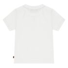 Younger Boys White Logo T-Shirt, 1, hi-res