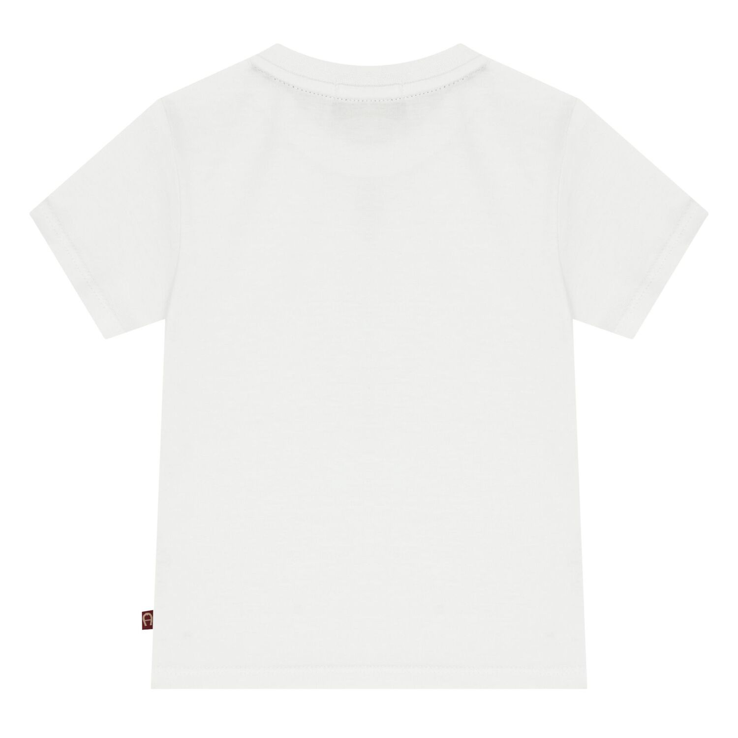 Younger Boys White Logo T-Shirt, 1, hi-res
