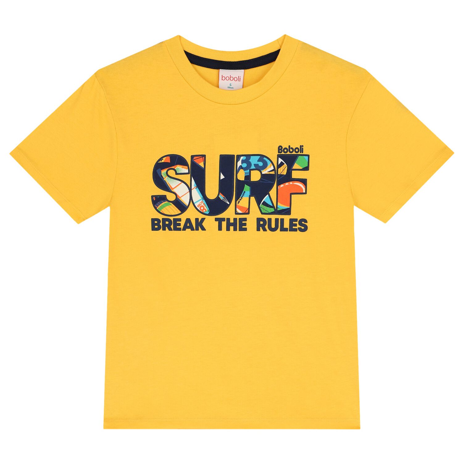 Boys Yellow Surf T-Shirt, 1, hi-res