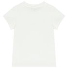 Girls White Logo T-Shirt, 2, hi-res