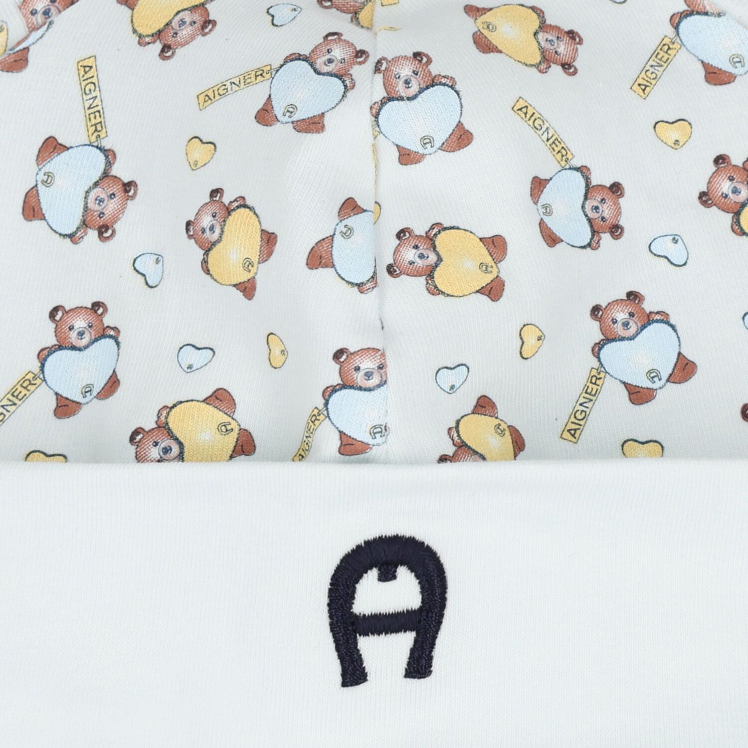 Baby Boys Blue Teddy Bear Hat, 2, hi-res