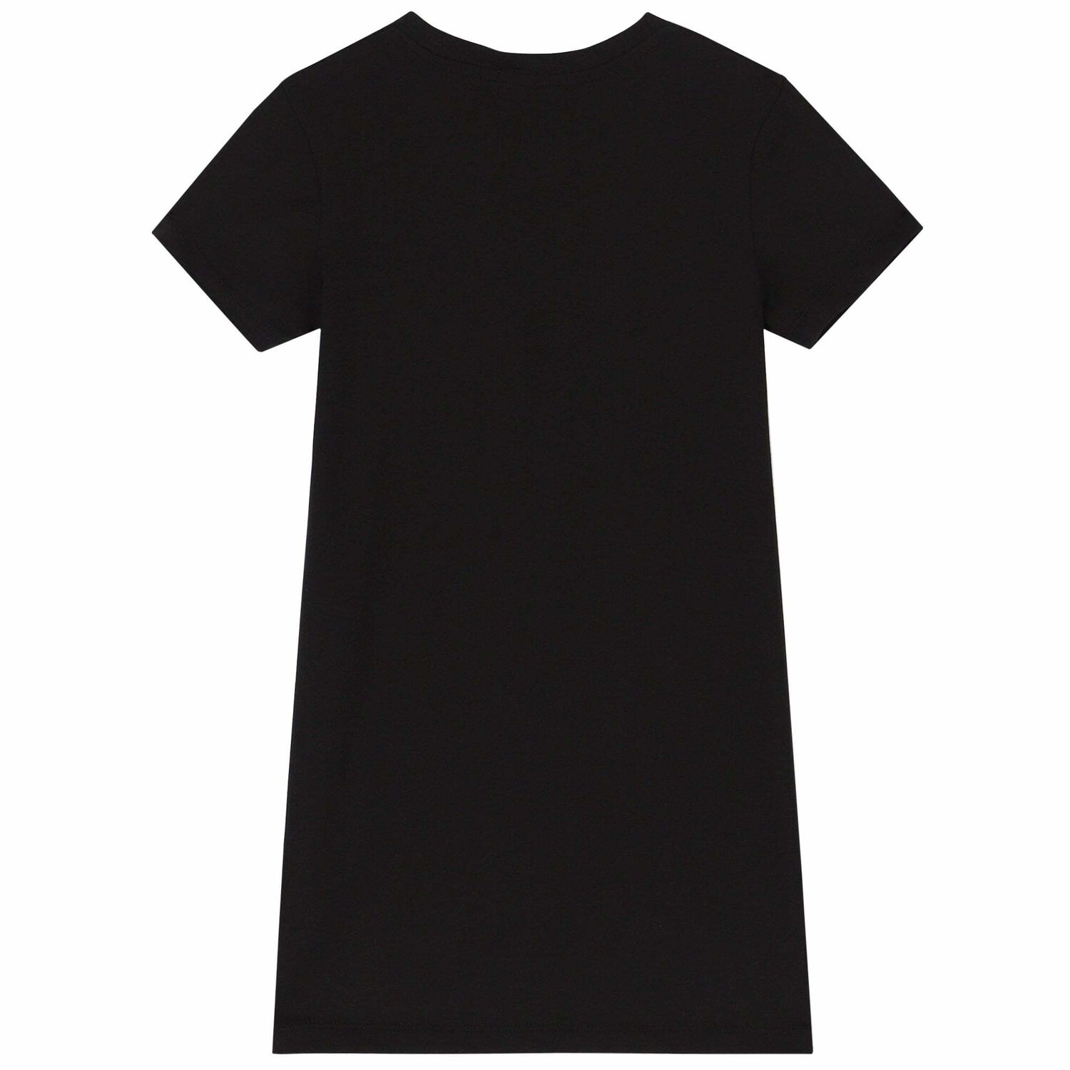 Girls Black Logo Dress, 1, hi-res