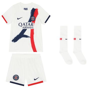 White Paris Saint Germain 2024/25 Shorts Set