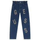 Boys Blue Logo Jeans, 1, hi-res