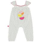 Baby Girls White Watermelon Romper, 1, hi-res
