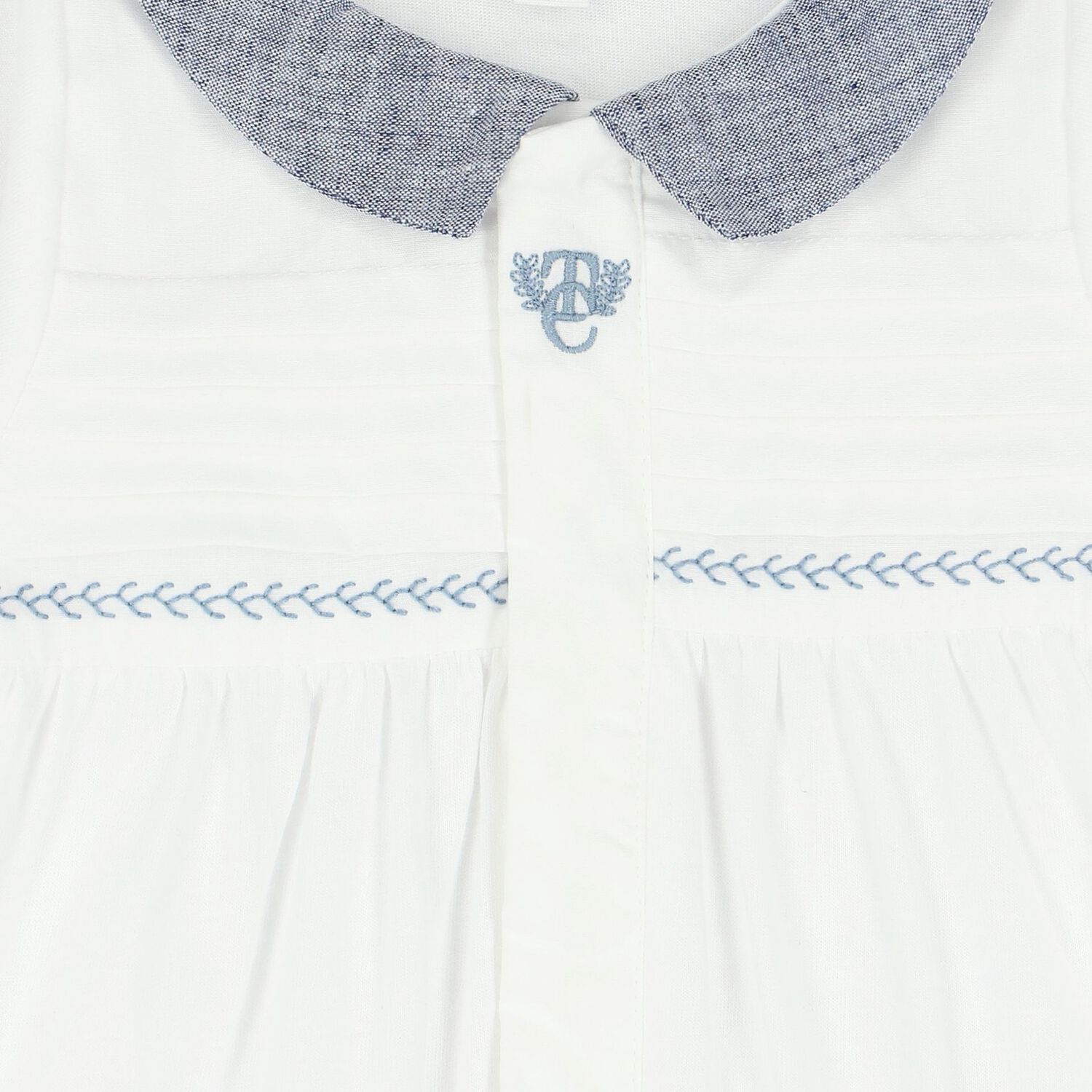 Baby Boys White Logo Babygrow, 1, hi-res