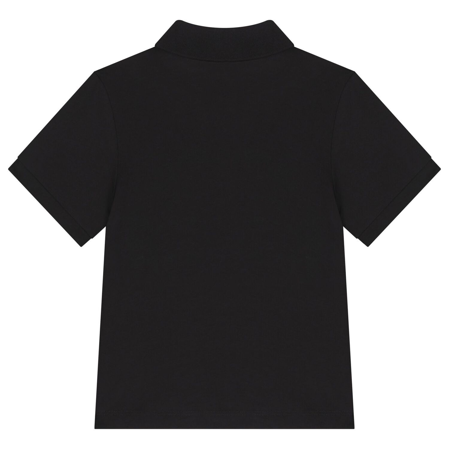 Boys Black Logo Polo Shirt, 4, hi-res