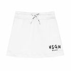 Girls White Logo Skirt, 1, hi-res
