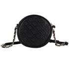 Girls Black Logo Shoulder Bag, 2, hi-res