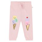 Younger Girls Pink Ice Cream Joggers, 1, hi-res