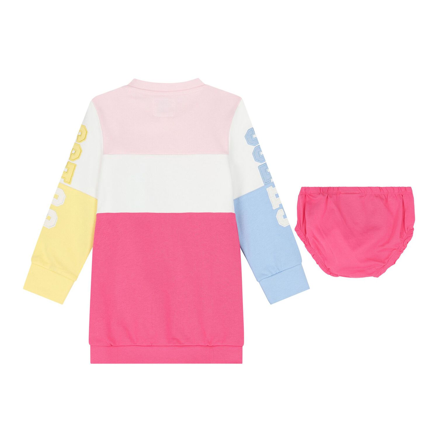 Baby Girls Multi-Coloured Logo Dress Set, 1, hi-res