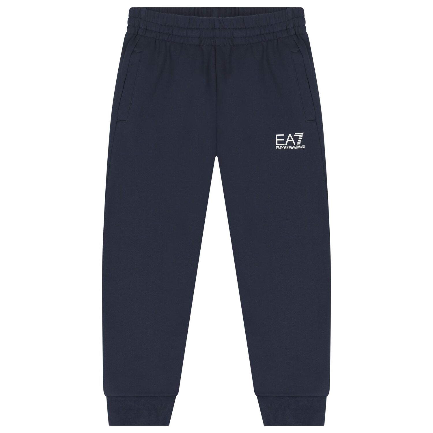 Boys Navy Blue Logo Tracksuit, 2, hi-res