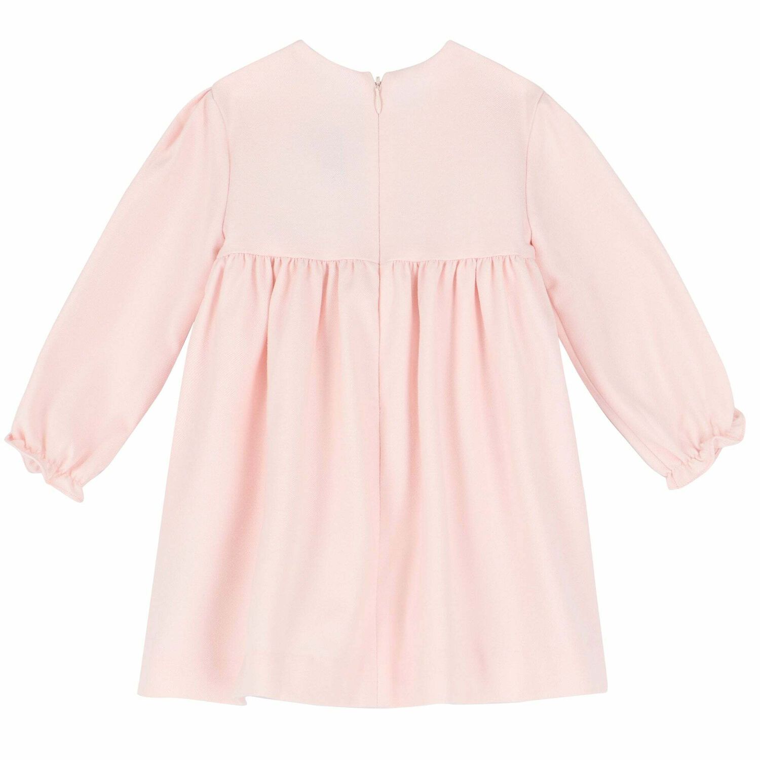 Baby Girls Pink Embroidered Dress, 1, hi-res
