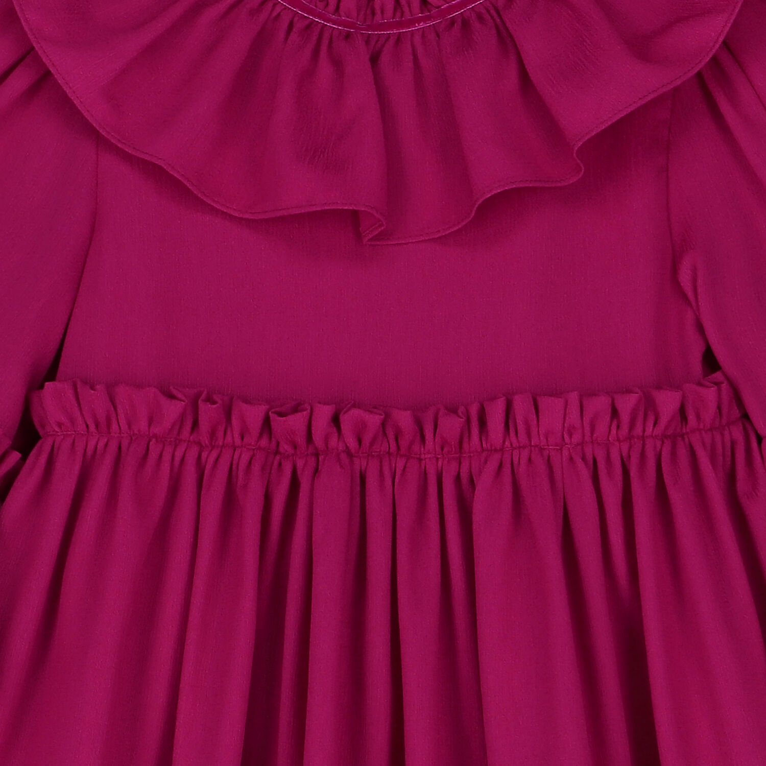 Girls Pink Tiered Dress, 1, hi-res