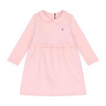 Younger Girls Pink Logo Dress