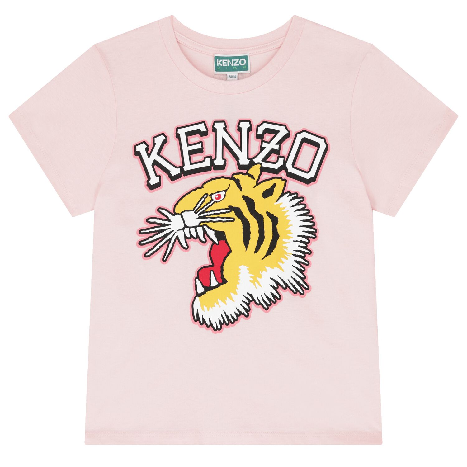 Girls Pink Tiger Logo T-Shirt, 1, hi-res image number null