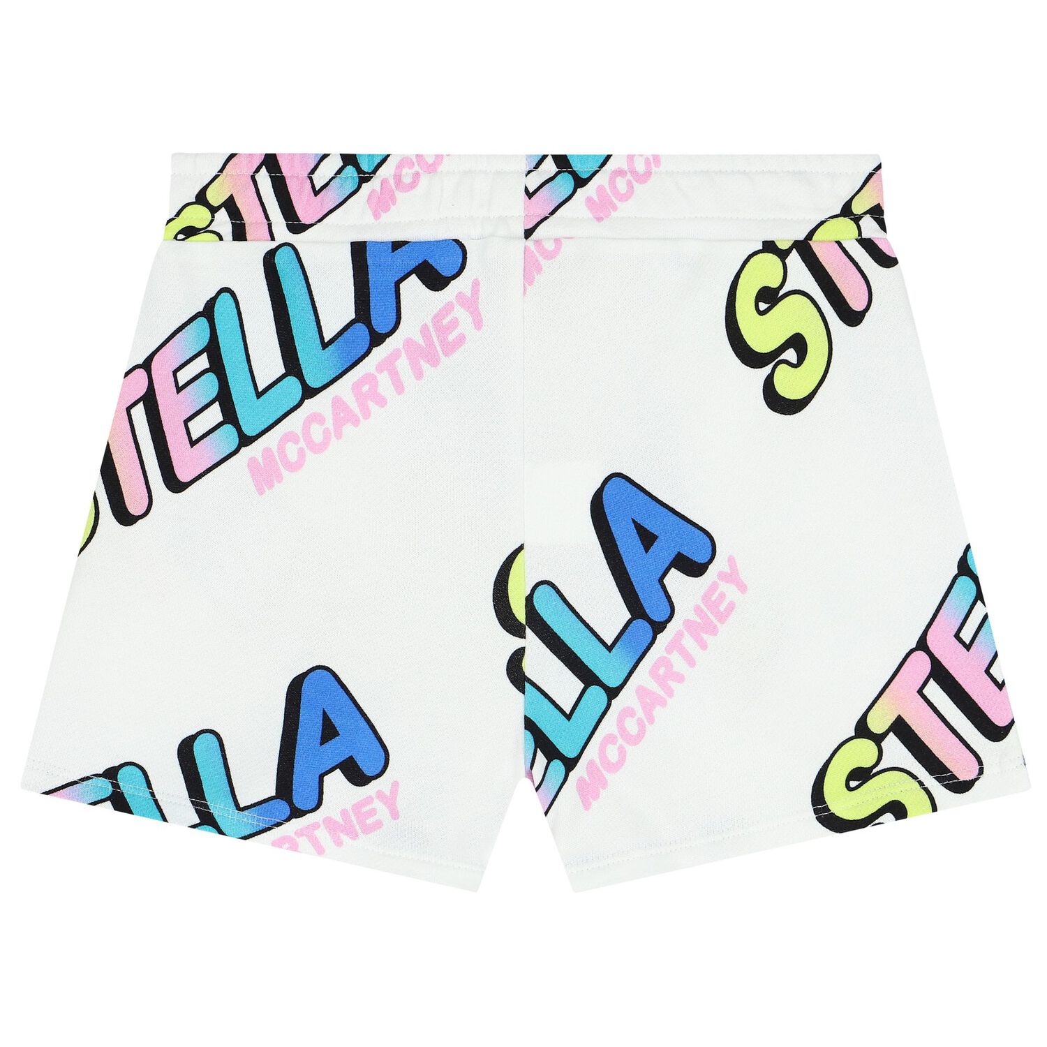 Girls White Logo Shorts, 1, hi-res image number null