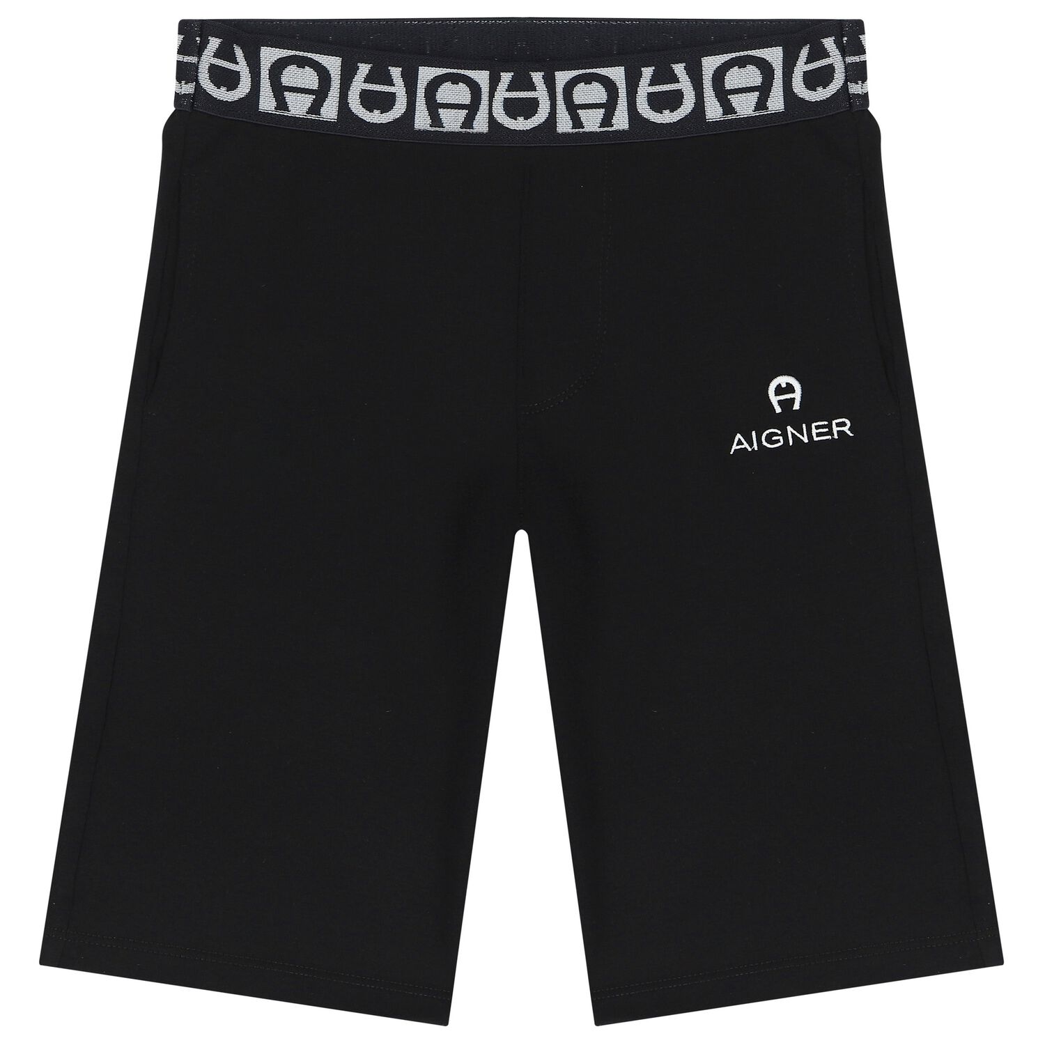 Boys Black Logo Shorts, 1, hi-res image number null