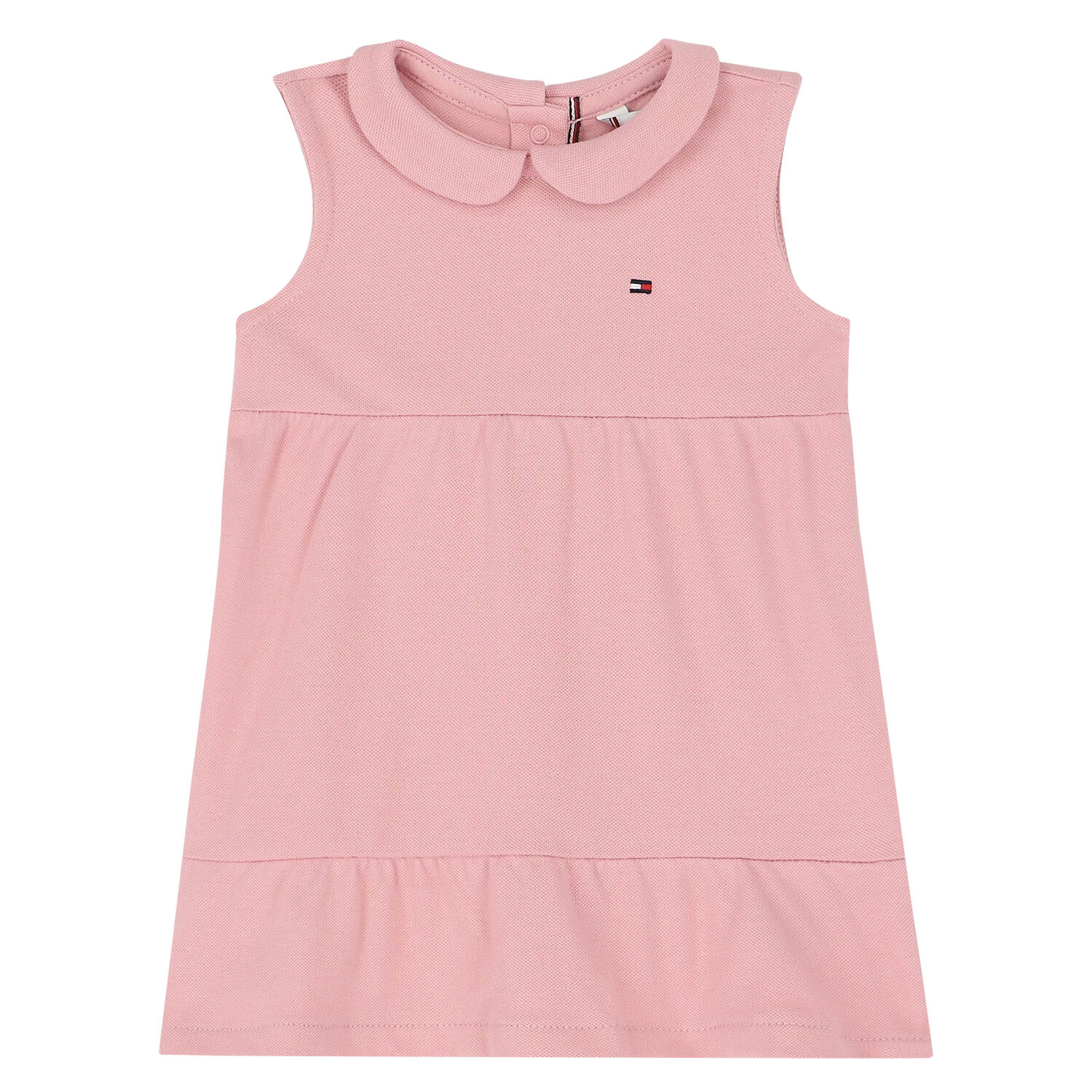 Tommy Hilfiger Baby Girls Pink Logo Polo Dress Junior Couture UK