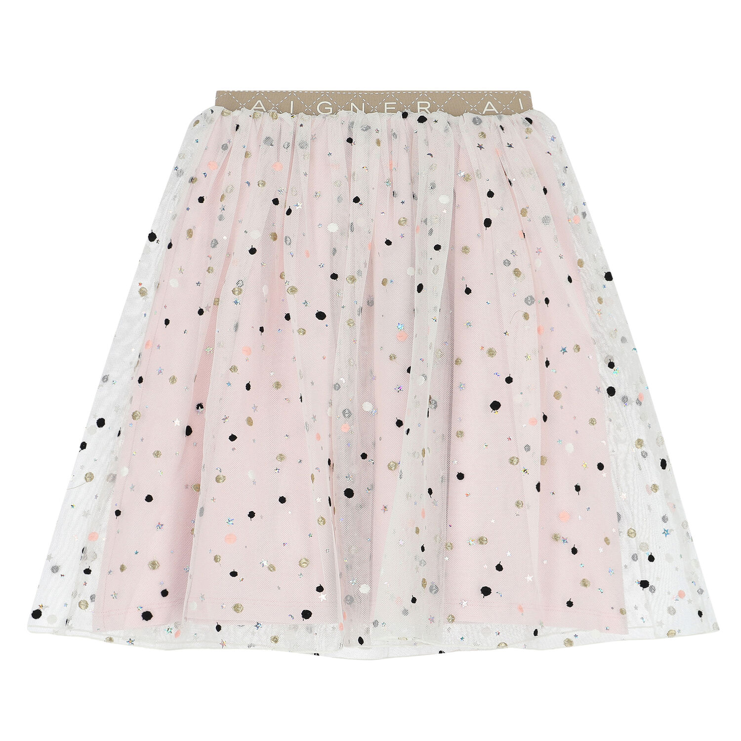 Girls Pink Tulle Skirt, 1, hi-res