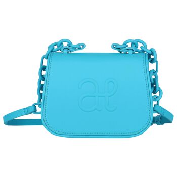 Girls Blue Logo Handbag