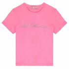 Girls Pink Logo T-Shirt, 3, hi-res