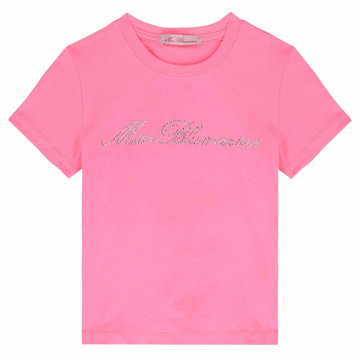 Girls Pink Logo T-Shirt, 3, hi-res image number null
