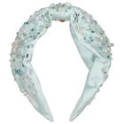 Girls Blue Crystal & Bead Headband, 1, hi-res