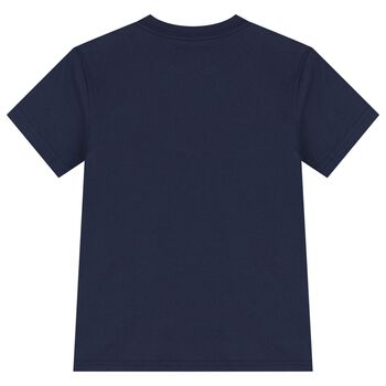 Boys Navy Blue Logo T-Shirt