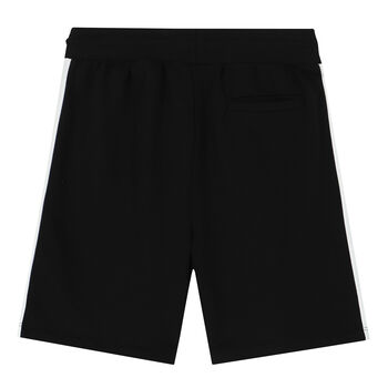 Boys Black Logo Shorts