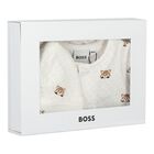 Baby Boys Ivory Logo Babygrow Gift Set, 1, hi-res