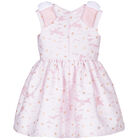 Girls White & Pink Floral Dress, 1, hi-res