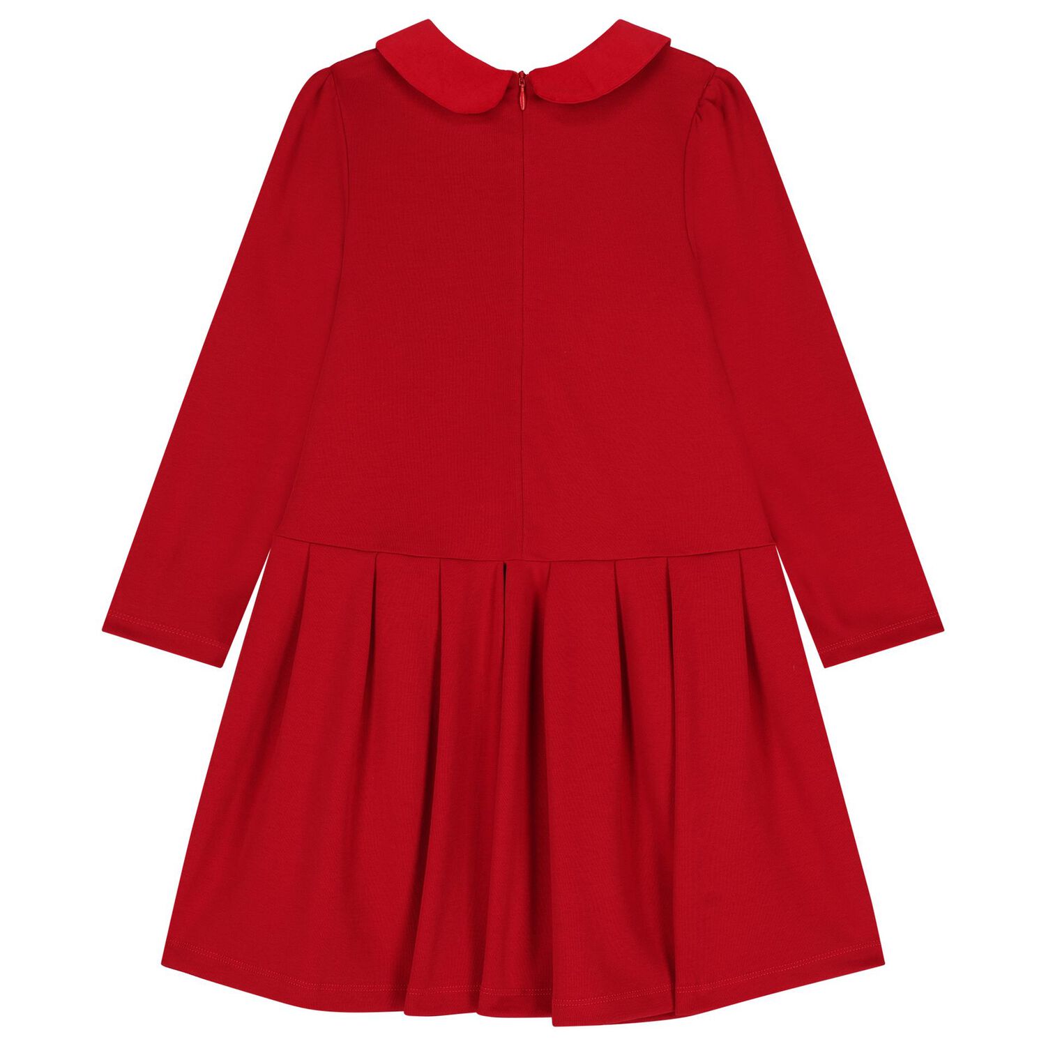 Girls Red Bow Dress, 2, hi-res