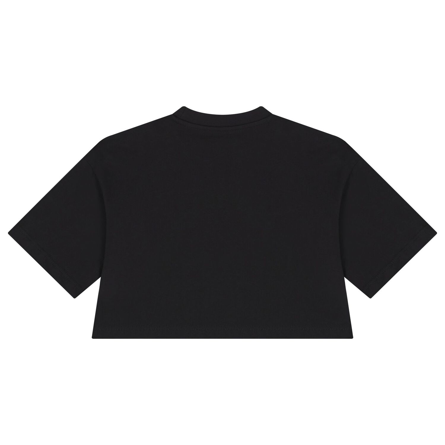 Girls Black Logo T-Shirt, 3, hi-res