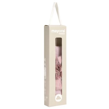 Baby Girls Pink Flower & Bow Headband