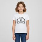 Girls White Logo T-Shirt, 1, hi-res