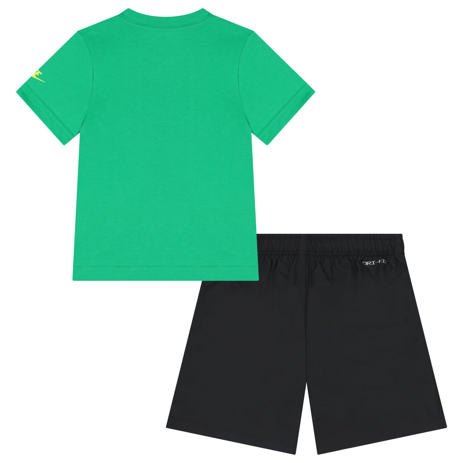 Boys Green & Black Logo Shorts Set, 1, hi-res
