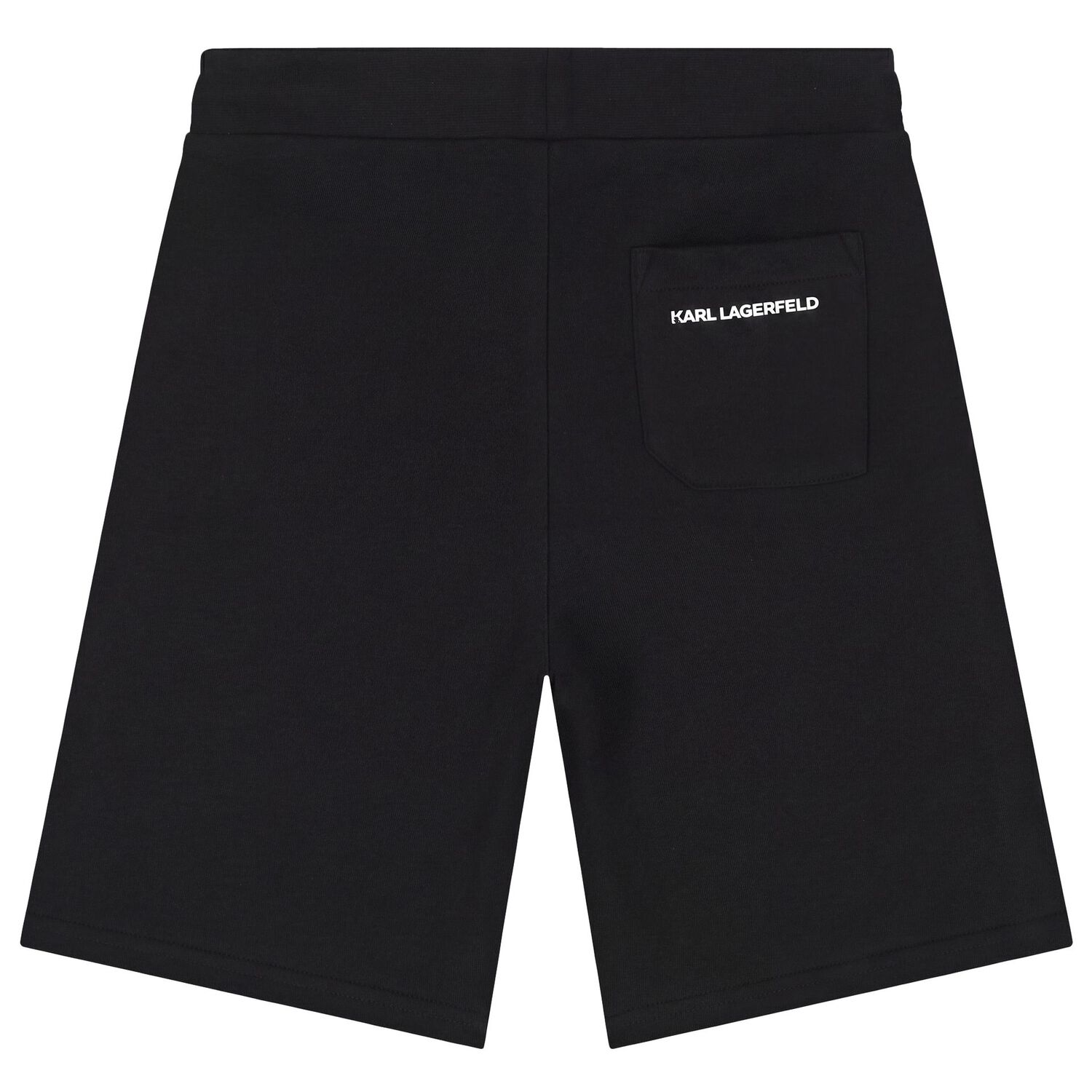 Boys Black Logo Shorts, 1, hi-res
